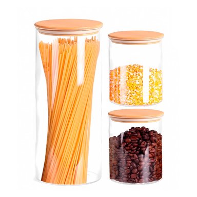 PACK 3 CONTENEDORES BLANCO FRASCOS HERMETICOS CIRCULARES