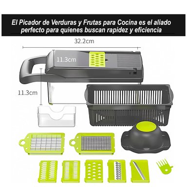 PICADOR DE VERDURAS Y FRUTAS PARA COCINA - 2
