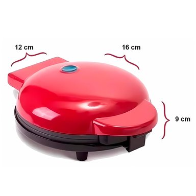 MINI WAFLERA TEKHOME IMPORTACIONES ELÉCTRICA ANTIADHERENTE PORTÁTIL REDONDA