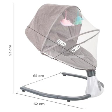 MECEDORA ELÉCTRICA PARA BEBES CON CONTROL PLOMO - 2