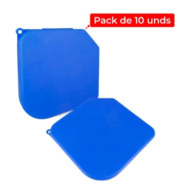 PORTA MASCARILLAS ANTIBACTERIAL PACK DE 10 UNDS AZUL