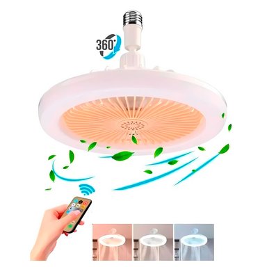 FOCO VENTILADOR DE TECHO GIRATORIO CON CONTROL