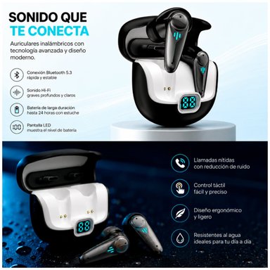 AURICULARES BLUETOOTH YX37 CON TRADUCTOR NEGRO - 2