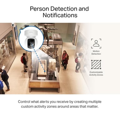 CÁMARA DE SEGURIDAD PANORÁMICA/INCLINABLE WI-FI 2K TAPO C212 - 3