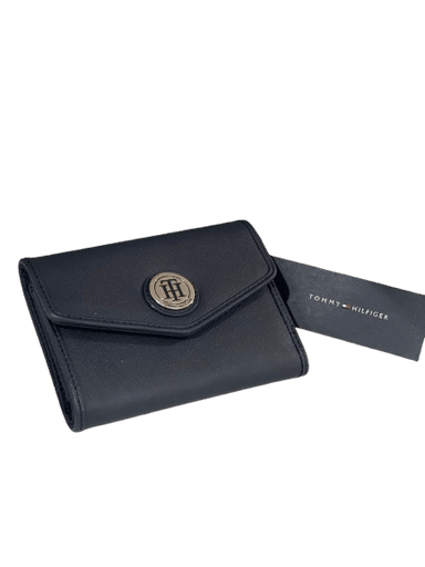 BILLETERA TOMMY HILFIGER CUERO AZUL ACERO MUJER