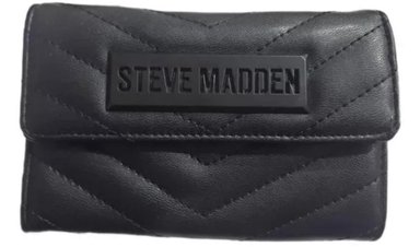 BILLETERA STEVE MADDEN CUERO NEGRO