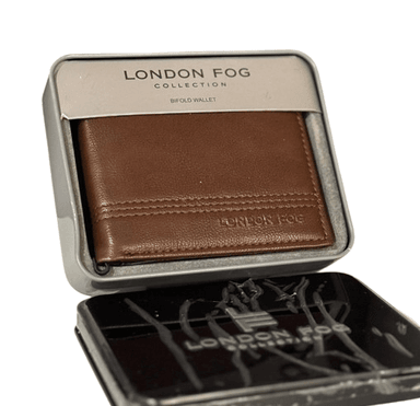 BILLETERA LONDON CUERO MARRÓN CLARO FOG COLLECTION
