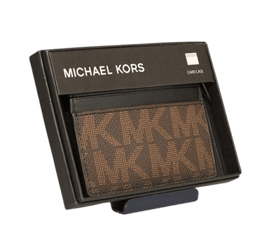 TARJETERO MICHAEL KORS CUERO MARRÓN MONEDERO