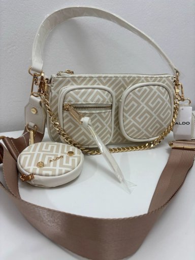 CARTERA ALDO CREMA CON BEIGE