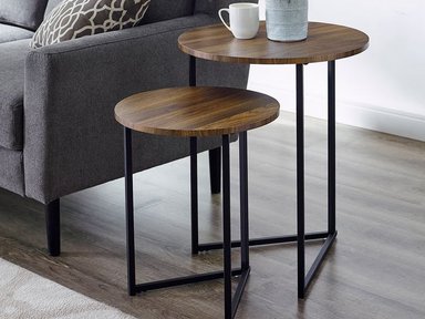 MESA LATERAL F&A NEGRO MATE 75X40CM VENECIA PACK GALES FYA