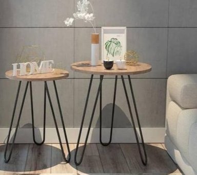 MESA LATERAL F&A NEGRO MATE 75X40CM DAVI PACK DUNA FYA