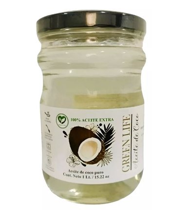 ACEITE DE COCO VIRGEN X 1 LITRO GREEN LIFE