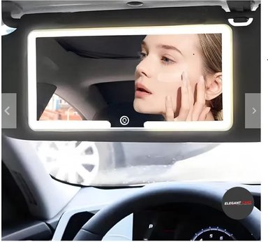 ESPEJO CON LUZ LED TÁCTIL RECARGABLE PARA AUTO