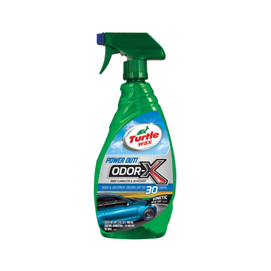 AROMATIZADOR DE TELA TURTLE WAX ASIENTO ALFOMBRA Y TECHO EN ODOR-X KINETIC NEW CAR 680 ML