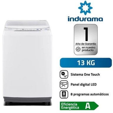 LAVADORA AUTOMÁTICA INDURAMA 13KG CARGA SUPERIOR LRI-13BLA - 1
