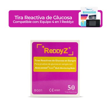 TIRA REACTIVA REDDYZ BG01 PARA GLUCOSA