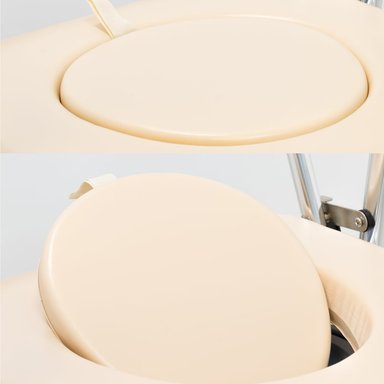 SILLA SANITARIA ACOLCHADA CON BAÑO PORTÁTIL - 6
