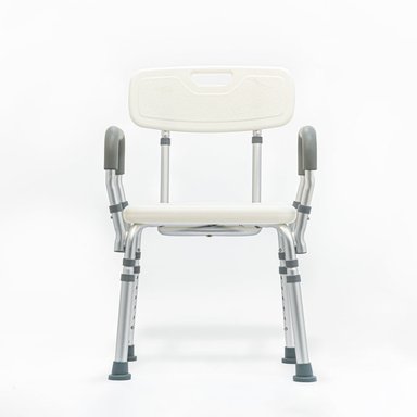 SILLA DE DUCHA ORTOPÉDICA CON BRAZOS DE ALUMINIO