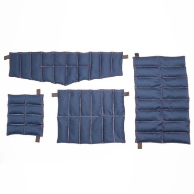 COMPRESA DE SEMILLA 4PZS HIERBAS AROMÁTICAS MODELO AZUL JEANS