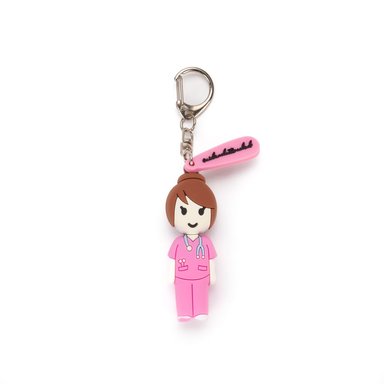 LLAVERO ROMPE AMPOLLAS DISEÑO ENFERMERA TRAJE FUCSIA CHIC