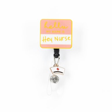 CARRETE CREDENCIAL CLIP DISEÑO HEY NURSE