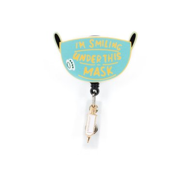 CARRETE CREDENCIAL CLIP DISEÑO MASCARILLA