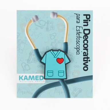 PIN DECORATIVO PARA ESTETOSCOPIO KAMED DISEÑO CAMISA ENFERMERÍA