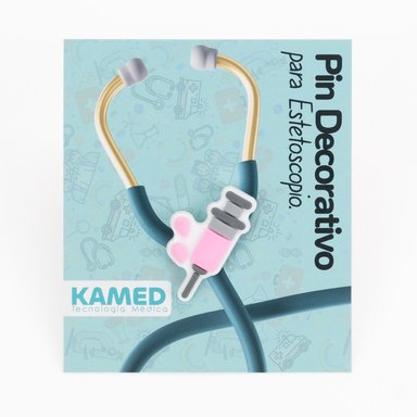 PIN DECORATIVO PARA ESTETOSCOPIO KAMED DISEÑO JERINGA