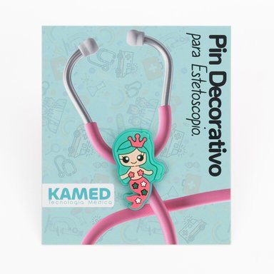 PIN DECORATIVO PARA ESTETOSCOPIO KAMED DISEÑO SIRENITA