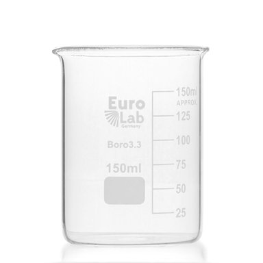 VASO PRECIPITADO BEAKER DE VIDRIO DE 150 ML
