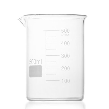 VASO PRECIPITADO BEAKER DE VIDRIO DE 500 ML