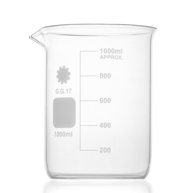 VASO PRECIPITADO BEAKER DE VIDRIO DE 1000 ML