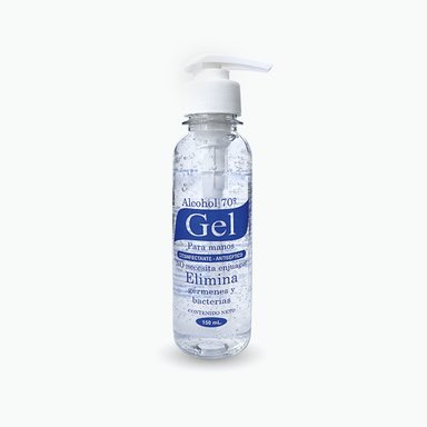 ALCOHOL 70° EN GEL CON DISPENSADOR DE 150 ML - 1