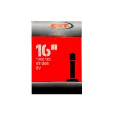 CÁMARA 16X2.125 BICICLETA MONTAÑA VALVULA AMERICANA 33MM CST TIPO DE VÁLVULA SCHRADER