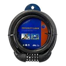 CADENA SEGURIDAD BICICLETA 20MM Y 150CM LARGO - 2