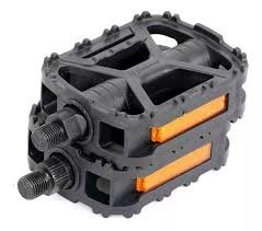 PEDALES PARA BICICLETA MTB 9/16 DE PLÁSTICO NEGRO