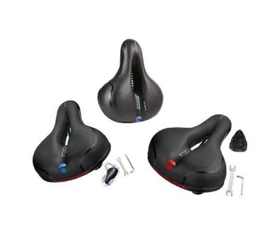 3 SILLIN ANCHO ACOLCHADO PARA BICICLETA DE PASEO