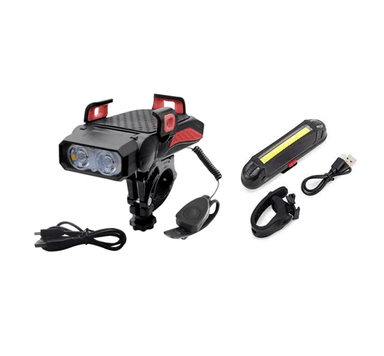 KIT LUZ DELANTERA 4 EN 2 DE 500LM+ LUZ POSTERIOR DE 100LM - 2
