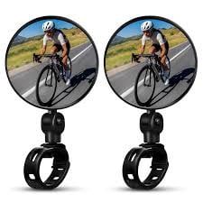 KIT ESPEJO PARA CICLISTA +LUZ DELANRTERA CON CLÁXON 140DB Y 250LM - 2