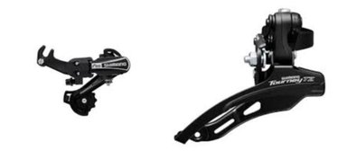 DESCARRILADOR SHIMANO TOURNEY SIS + DESVIADOR TOURNEY BICICELTA