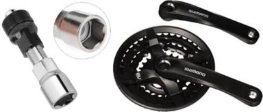 CATALINA SHIMANO TRIPLATO + EXTRACTOR DE BIELA PARA BICICLETA