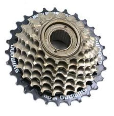 PIÑON SHIMANO 7V Y CADENA KMC 7V PARA BICICLETA - 3