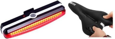 ASIENTO SILLIN DE GEL + LUZ POSTERIOR RECARGABLE BICICLETA