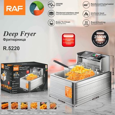 FREIDORA ELECTRICA CON CONTROL DE TEMPERATURA-2500W - 1