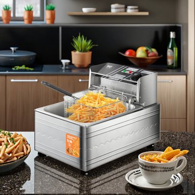 FREIDORA ELECTRICA CON CONTROL DE TEMPERATURA-2500W - 4