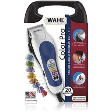 MAQUINA DE CORTAR CABELLO WAHL 79300-1118 COLOR PRO 20 PZAS