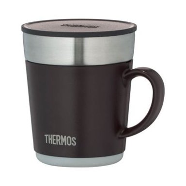 TAZA THERMOS MARCA 350ML ACERO NEGRO