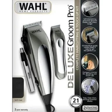 MAQUINA DE CORTAR CABELLO WAHL DELUXE GROOM PRO 21 PIECES
