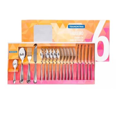 SET. CUBIERTOS TRAMONTINA X24 PZ ACE.INOX