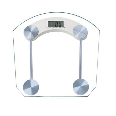 BALANZA TRANSPARENTE DIGITAL BAÑO VIDRIO HASTA 180 KG